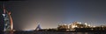 Night Panorama of Dubai Beach Royalty Free Stock Photo
