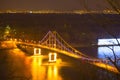 Night panorama at Kiev city, Ukraine Royalty Free Stock Photo