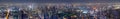 Night panorama of the Metropolis Bangkok City downtown cityscape urban skyline tower Thailand Royalty Free Stock Photo