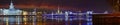 Night panorama of St. Petersburg in festive illumination