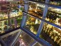 Night Panorama of Yokohama from Ferris Wheel Royalty Free Stock Photo