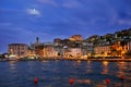 Night panorame of Porto Santo Stefano Royalty Free Stock Photo
