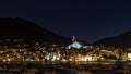 Night panoramic view of Cadaques, Catalonia, Spain.