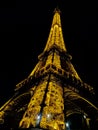 Night Paris France Travel EiffelTower Royalty Free Stock Photo