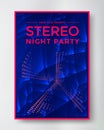Night party electro sound Royalty Free Stock Photo