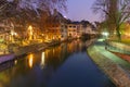 Night Petite France in Strasbourg, Alsace Royalty Free Stock Photo