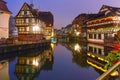 Night Petite France in Strasbourg, Alsace