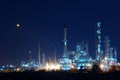 Night of Petrochemical industry Royalty Free Stock Photo