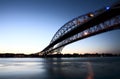 Night Photo Blue Water Bridge