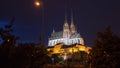 Night photo of Cathedral of St. Peter and Paul, Brno