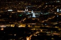 Night photo of old colonial town in Quito, Ecuador Royalty Free Stock Photo