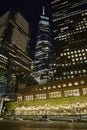 Night photo of One World Trade Center formerly known as Freedom tower New York City USA Royalty Free Stock Photo