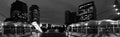 Night photo - Panaromic view of buildings Near park