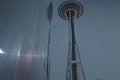 Seattle`s Space Needle with reflection