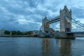 Night photo of Tower Bridge in London, England, Great Britain Royalty Free Stock Photo