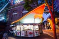 Night photography of Harrys Cafe De Wheels is an Australian icon serving pies, pasties and hot dogs at Hay St., Sydney CBD.