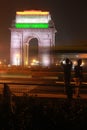 NIGHT PHOTOGRAPHY AT INDIA GATE Royalty Free Stock Photo