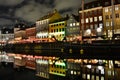 Night picture of Nyhavn - Copenhagen Denmark