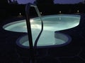 Night by the pool