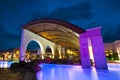 Night pool side of rich hotel Royalty Free Stock Photo