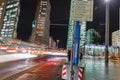 Night Potsdamer Platz in Berlin, Germany Royalty Free Stock Photo