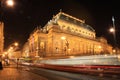 The night View on the Prague National Theater, Cze Royalty Free Stock Photo