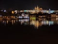 Night Prague and Prague castle