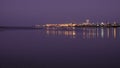 Night at Praia de Faro in Portugal