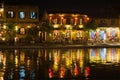 Night the promenade town of Hoi An. Vietnam