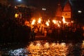 Night puja ceremony Royalty Free Stock Photo