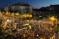 Night Rally for Catalonia Independence