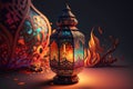 a night of ramadans beauty a breathtaking landscape of glowing lanterns and the crescent moon