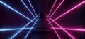 Night Retro Dance Club Neon Lights Empty Space Dark Stairs Sci Fi Modern Futuristic Laser Rays Glowing Purple Pink Blue Background