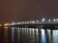night Riga city view, Latvia