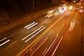 Night road traffic Royalty Free Stock Photo