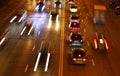 Night road traffic Royalty Free Stock Photo