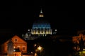 St Peter dome at night