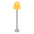 Night room lamp icon, isometric style