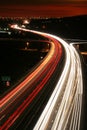 Night rush hour traffic. Royalty Free Stock Photo