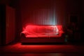 Night scary furniture luxury seat contemporary interior relaxation living curtain sofa lounge room pillow