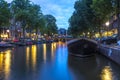 Night scene in Amsterdam