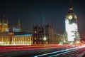 Night Scene of Big Ben and House of Parliament in London Royalty Free Stock Photo