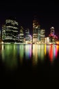 Night scene of Brisbane City, Queensland