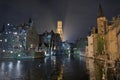 Night scene in Brugge Royalty Free Stock Photo