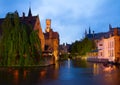 Night scene of Brugge Royalty Free Stock Photo