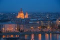 Night scene of the Budapest city