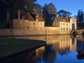 Night Scene, Buildings And Water Royalty Free Stock Photo