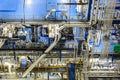 Night scene of chemical plant Royalty Free Stock Photo