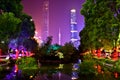 Night scene of China Guanghzou city.