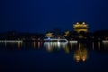 Night Scene of Chinese Old building - tower